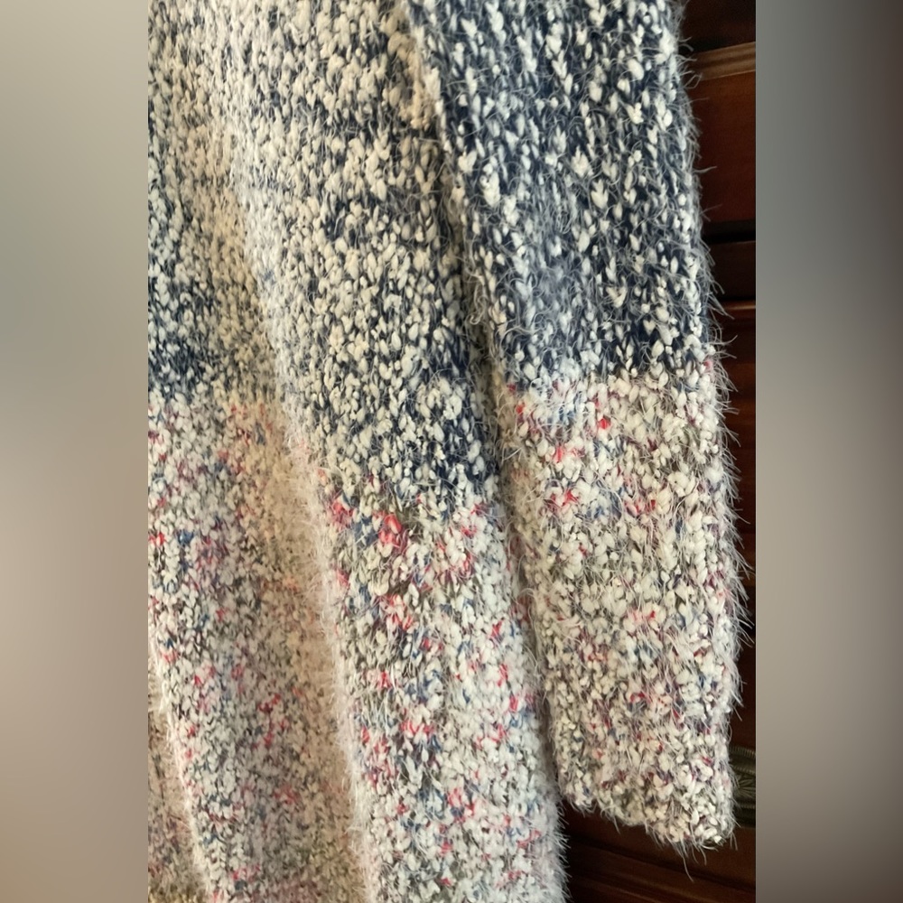 Multi Color Sweater Duster-Medium-Like New - Picture 7 of 7